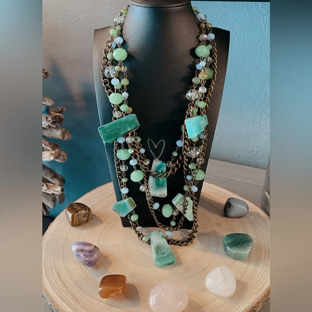💎RANDOM PULLS OF GEMSTONE/NATURAL STONE BRACELET/NECKLACE & MORE GEMZ💎 - Picture 1 of 4